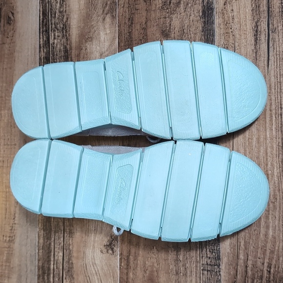 Clarks Nature X One Grey Combi Suede Leather With - Picture 8 of 9